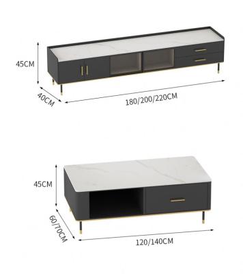 China Modern Furniture Wholesalers Home TV Console And Table Set Luxury Support Size Customization for sale