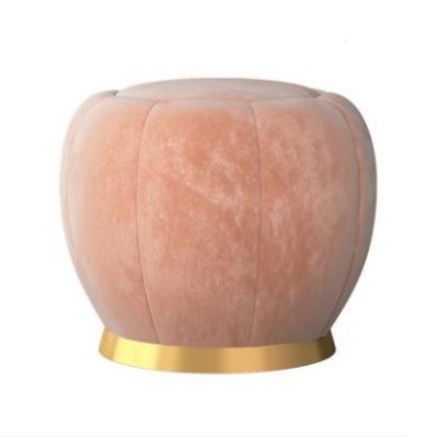 China No Rust Velvet Modern Luxury Stool for sale