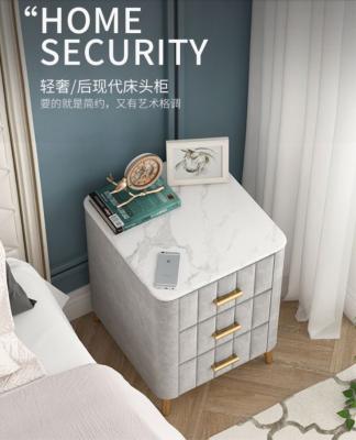 China Simple Modern Bedside Storage Cabinet Household Storage Bedside Cabin Nightstand (Other) Adjustable Table Bedroom Bedside for sale