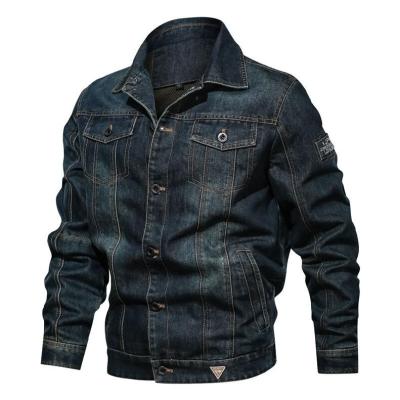 China 2022 New Hot Selling Casual Men's Denim Jacket Pocket Lapel Large Size Multi Jacket Viable for sale