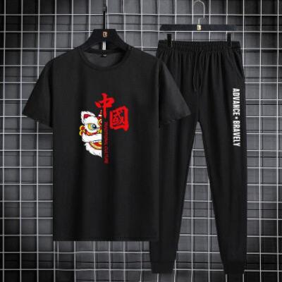 China Sy012new Design High Quality Two Piece Set Mens Breathable Sport Shorts Tracksuits for sale