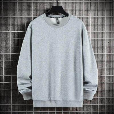 China Anti-wrinkle spring and autumn cotton men's round neck sweater sweater large size men's fifties and young long-sleeved sweater custom made i for sale