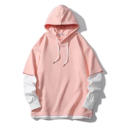 China Anti-wrinkle Women's Hoodies Sweatshirts Long Sleeve Streetwear Splice Mens Sweatshirts Custom Logo for sale