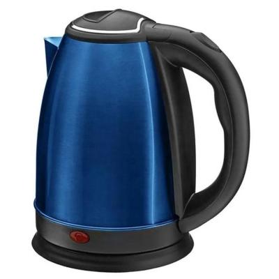 China 360 Degree Base 1.8L Blue Electric Paint Stainless Steel Water Tea Kettle Spray Paint Electric Kettle for sale