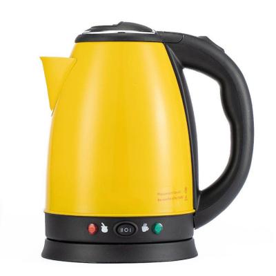 China New Retro Automatic Shut-off Rotation Blue Electric Kettle 360 ​​Degree Large Base Stainless Steel Kettle for sale