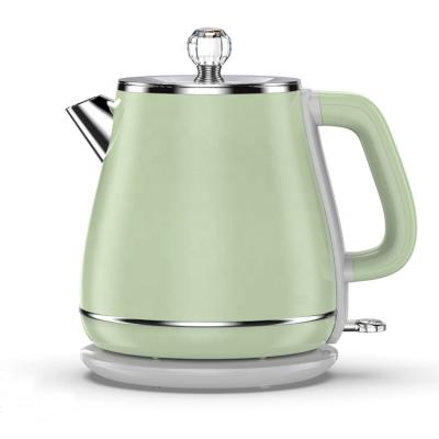 China 360 Degree Low Wall Electric Teapot Stainless Steel Kettle Rotation Kitchen Appliances Double Water Kettle For Home Hotel for sale