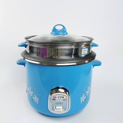 China Hotel Custom Indoor Pot Electric Stainless Steel Rice Cooker Multi Chamber Electric Multi Use Rice Cooker for sale