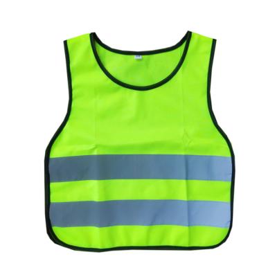 China Cheap Child Yellow High Fashion Safety Vest Child Safety Protective Visibility Reflective Vest For Walking Cycling Construction Suit for sale