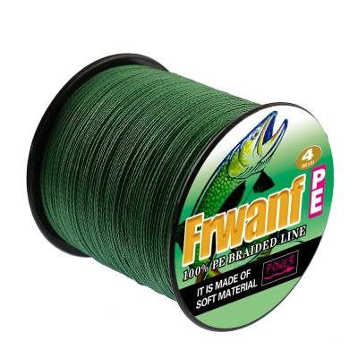 China High Strength PE Braided Line Fishing Braided Line Strong Multifilament Fishing Braided 4 PE Line for sale