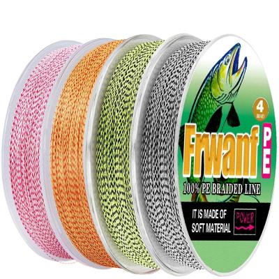 China No fade; soft multifilament pe fishing line braided 4 strands / braided line for fishing for sale