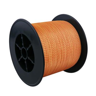 China Colorfast 4 Strands 500m PE Multifilament Line Mixed Japna Red and Yellow Spot Braided Fishing Line for sale