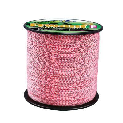 China No Fade Color Indelible Fishing Line Mix Color 4 Braid Yarns Dapple Camouflage Invisiblity UHMWPE Material Fishing Line for sale