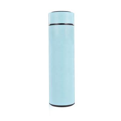 China Sustainable Promotional Items With Custom Logo Double Wall Stainless Steel Water Bottle With Infuser for sale