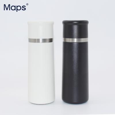 China 350ml Double Wall Vacuum Flask Sustainable Insulated Stainless Steel Water Bottle With Custom Logo for sale