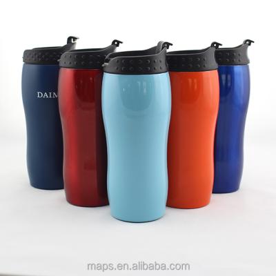 China Tumbler Stainless Steel Double Wall Automatic Cup Coffee Mug Sustainable Leakproof Travel Mug for sale