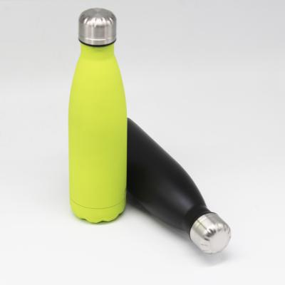 China 17oz Stainless Steel Cola Shape Water Bottle Viable Vacuum Insulated Cola Vacuum Water Bottle for sale