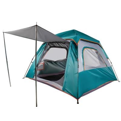 China High Quality Automatic Lightweight Straight Bracing Type Tent Camping 4 Person Family for sale