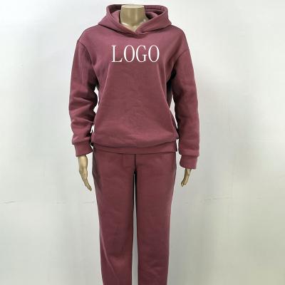 China 2021 Viable Winter Autumn Oversized Sets Jumper Gym Custom Workout Women's 2 Piece Sweatpants And Hoodie Set for sale