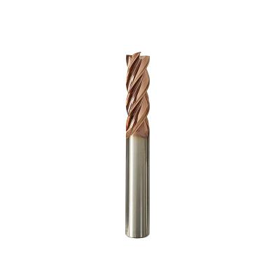 China Custom Solid Metal Drilling Carbide End Mill 2/4 Flutes Square Milling Cutter for sale