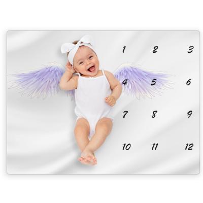 China 2020 Milestone Angel Blanket PORTABLE Baby Blanket New Product Gift Ideas Wonderful Milestone Angel Blanket for sale