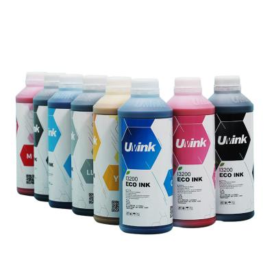 China Package printing eco solvent ink white eco solvent ink dx for epson l1800 i3200 head for sale