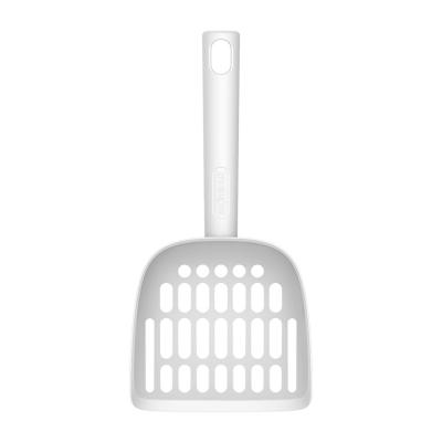 China Single Shovel Scooper White Cat Litter Shovel Plastic Deep Stick Shovel High Quality Non Viable for sale