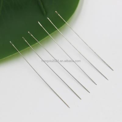 China Hand Sewing 5.5cm 25PCS/bag DIY Handmade Sewing Needle Sharp Extra Fine And Long Super Bracelet Necklace Threading Rice Beads Needles for sale