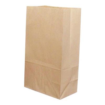 China Customized Size Square Bottom Recyclable White / Brown Kraft Paper Oil Proof Food Packaging Bread Packaging Paper Bag for sale