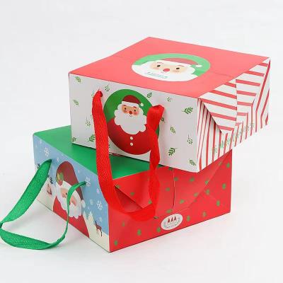 China Recyclable Paper Box For Christmas Eve Candy Gift Christmas Gift Box Packaging for sale