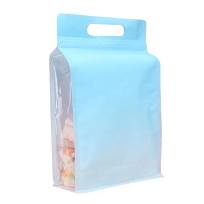 China Custom Made Moisture Proof Zipper Lock With Window Printing Packing 5KG Plastic Bag With Window for sale