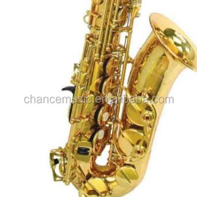 China High quality lacquer key gold eb lacquer surface yellow brass alto saxophone ABC1102Y75 for sale