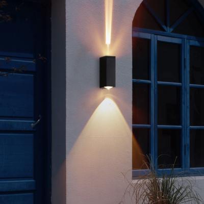 China Outdoor Waterproof Creative Villa Courtyard Wall Lamp Beam Tempered Glass Wall Lamp Corridor Aisle Light for sale