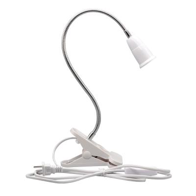 China 360 Degrees Flexible Base Lamp Holder E27 Gooseneck Low Socket Detachable Desk Lamp Cable With Top Off Switch Socket For Night Light Bulb for sale