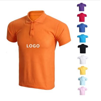 China Factory Wholesale Men's Polo Shirts Custom Logo Fit Short Sleeve Cotton Golf Shirt Anti-Wrinkle Ultra Soft Button Placket Casual T-Shirts for sale