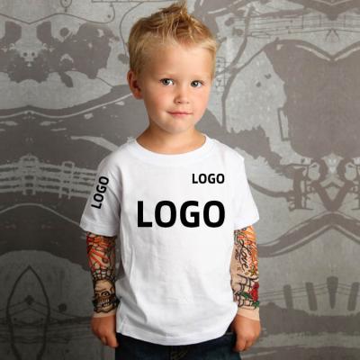 China Custom 100% Graphic Printing Anti-Shrink Cotton T-shirt Baby Kids Children Boys Girls T-Shirts for sale