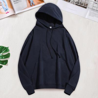 China Drop-Shoulder Anti-Wrinkle Cotton Terry Big Version Sweater Loose Wide Version Hoodie Crewneck Sweater Men And Women's Top Coat for sale