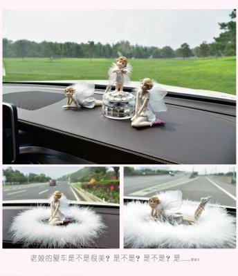 China new energy Car ornaments car high-end lovely ladies car solar angel creative men's car perfume decoration supplies for sale