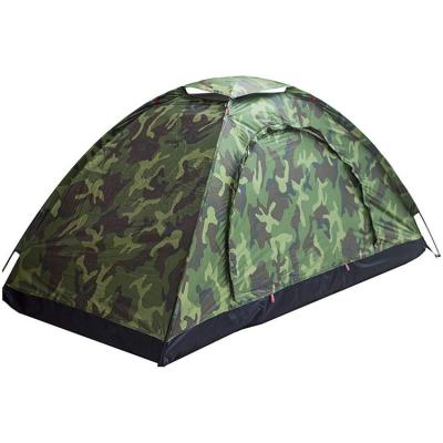 China Factory Price Large Space Tents 1-2 Person Use Army Green Camouflage Waterproof Camping Tent for sale