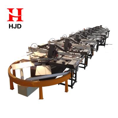 China Automatic Fabrics Printer 12colors Screen Printing Machine / T-shirt Screen Printing Machine for sale