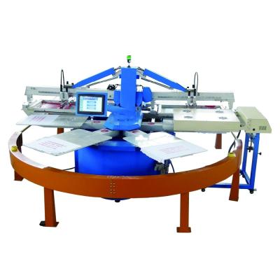 China Tissue Printer Screen Printing Oval Machine 4 Colors for sale