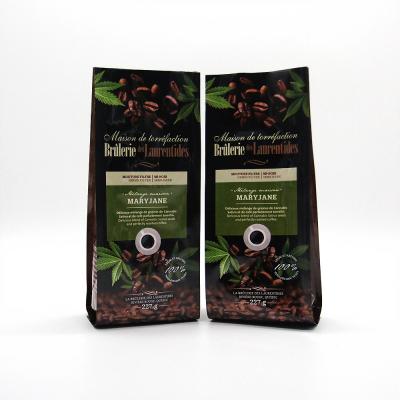 China Plastic Moisture Proof Back Up Custom Printed Aluminum Foil Coffee Bag Side Gusset Flat Bottom Drip Coffee Bag Gusseted Bags for sale