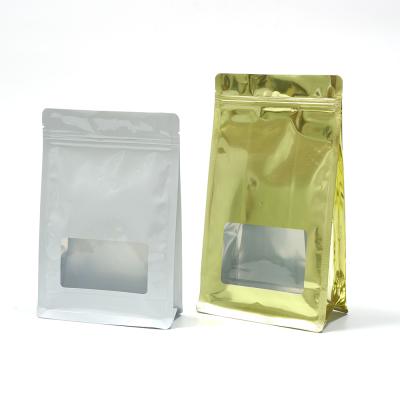 China 250gram Bean Oop Custom With Valve Aluminum Foil Wholesale 8 Side Seal Logo Gusset Packaging Bag for sale