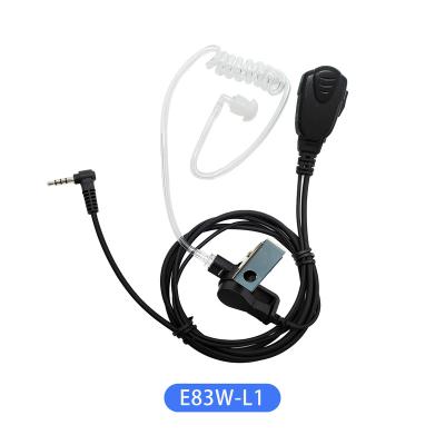 China Ear hook E83W-L1 OEM ODM two way radio tube earphone wailke talking film acoustic monitoring kit for TYT for sale