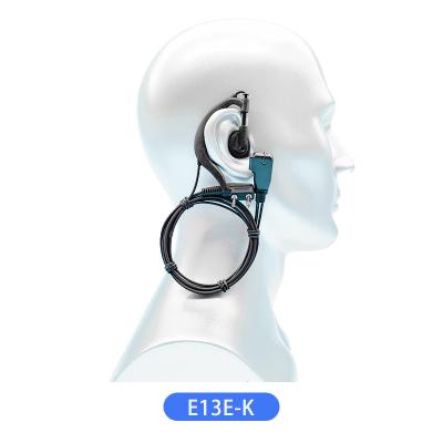 China Smart Design E13 E-K Professional E-Shape Walkie Talkie 2 Pins K Earpiece Two Way Radio Headset For 888s 777s uv5r uv82 for sale