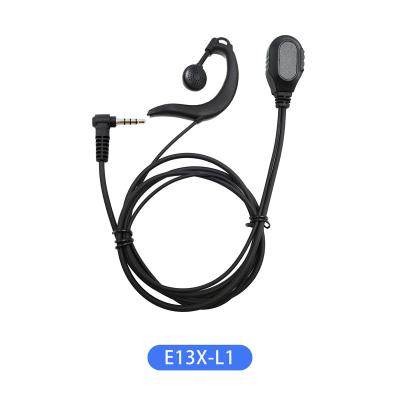 China Ear hook E13X-L1 OEM ODM two way radio G shape earhook earset for portable radio TYT with L1 3.5mm plug for sale