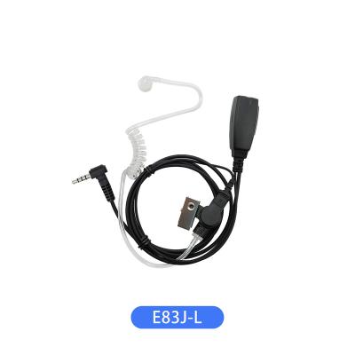 China Ear Hook E83J-L manufacturer wholesale two way radio acoustic clear tube earphone with MIC for SUMMIT YAESU TYT for sale