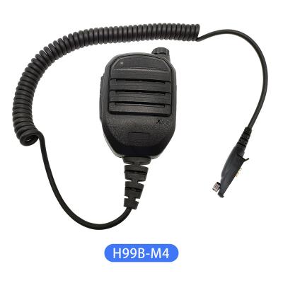 China H99B-M4 handheld microphone factory custimized two way radio walkie talkie shoulder speaker microphone for Motorola TYT MD-368 for sale