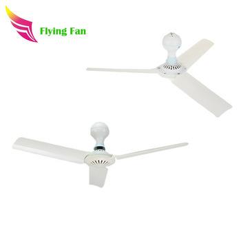 China White Fashion Three-leaf AC Ceiling Fan In Family Living Room for sale