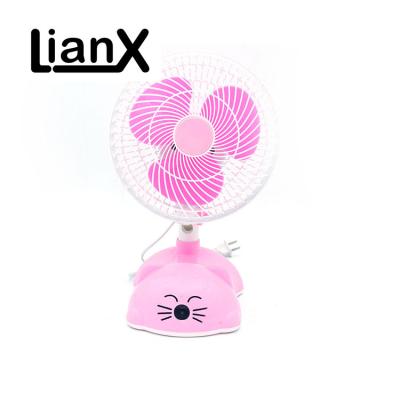 China Household Appliances 9 Inch Rotating AC Table Fan Adjustable Oscillating Home Electric for sale