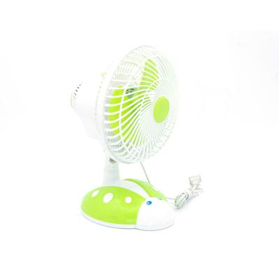 China Household Cartoon Ladybug Cooling AC Electric Rotating Shaking Table Fan For Home for sale